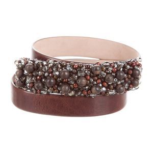 BRUNELLO CUCINELLI Embellished Leather Belt